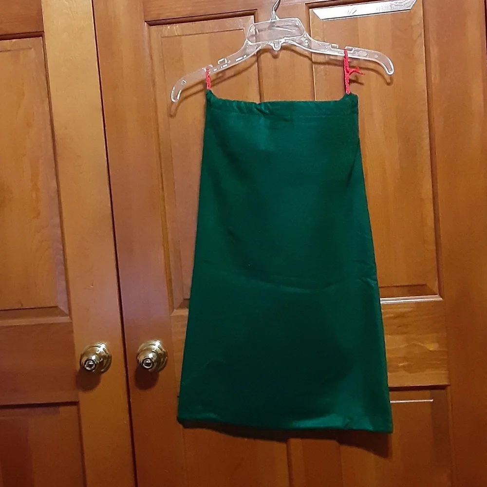 Gingerbread Green Felt Gift Bag